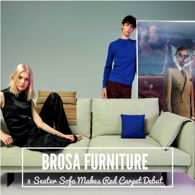 Brosa Furniture 3 Seater Sofa Makes Red Carpet Debut