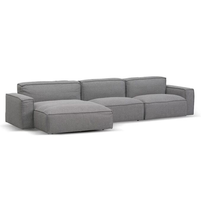 Roshil Left Chaise Sofa – Graphite Grey By Interior Secrets