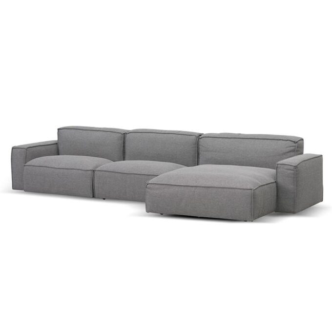Roshil Right Chaise Sofa – Graphite Grey By Interior Secrets